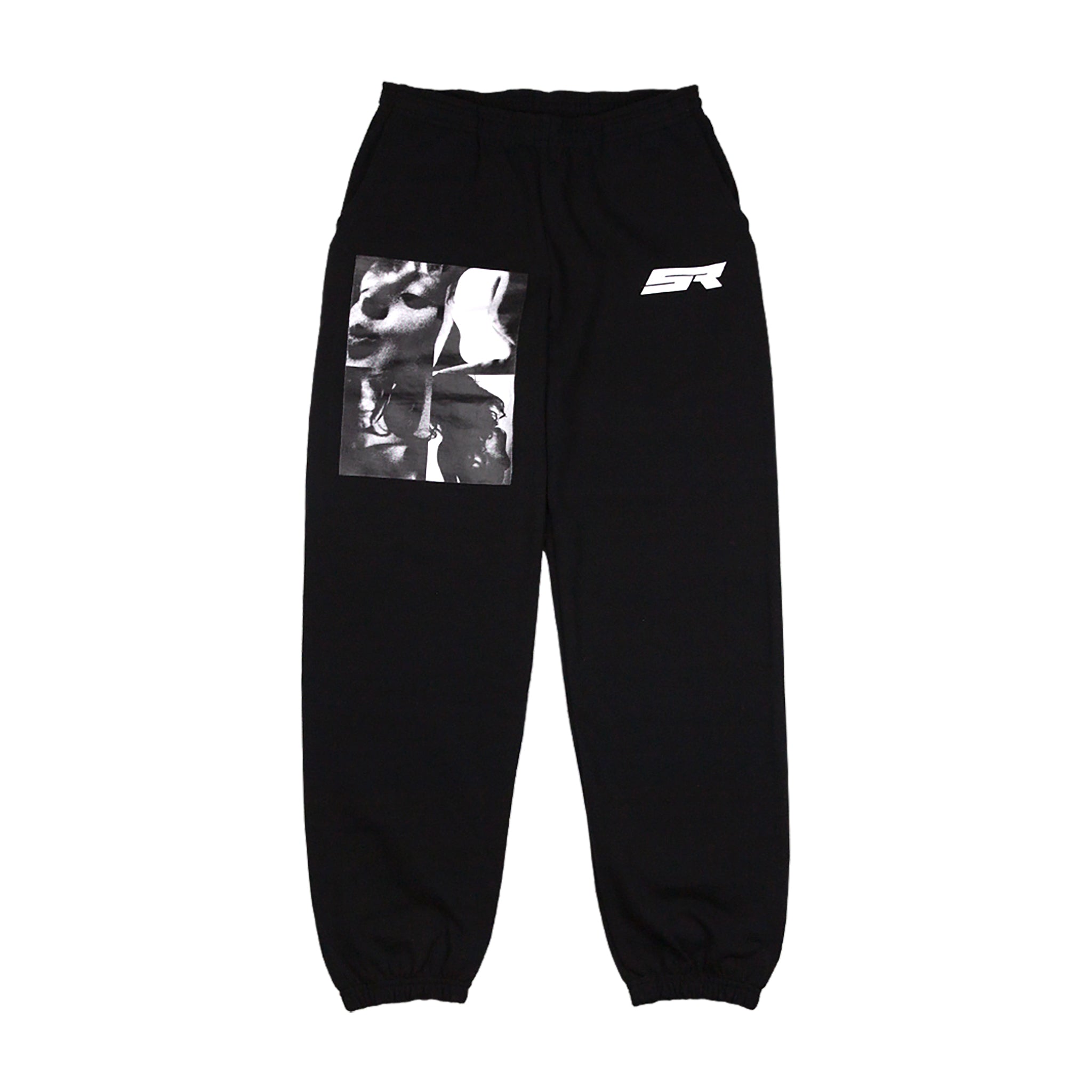 Black sweatpants in store sale