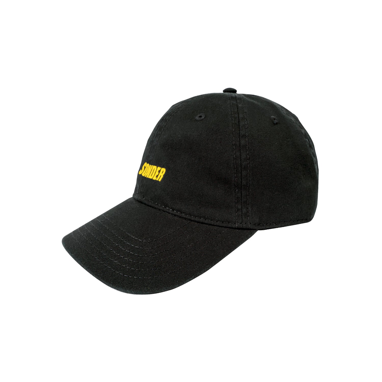Black & Yellow Classic Logo Hat