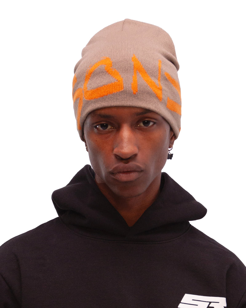 
                  
                    Sonder Script Beanie - Brown/Orange
                  
                