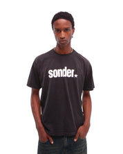 Washed Black Sonder Logo T-Shirt