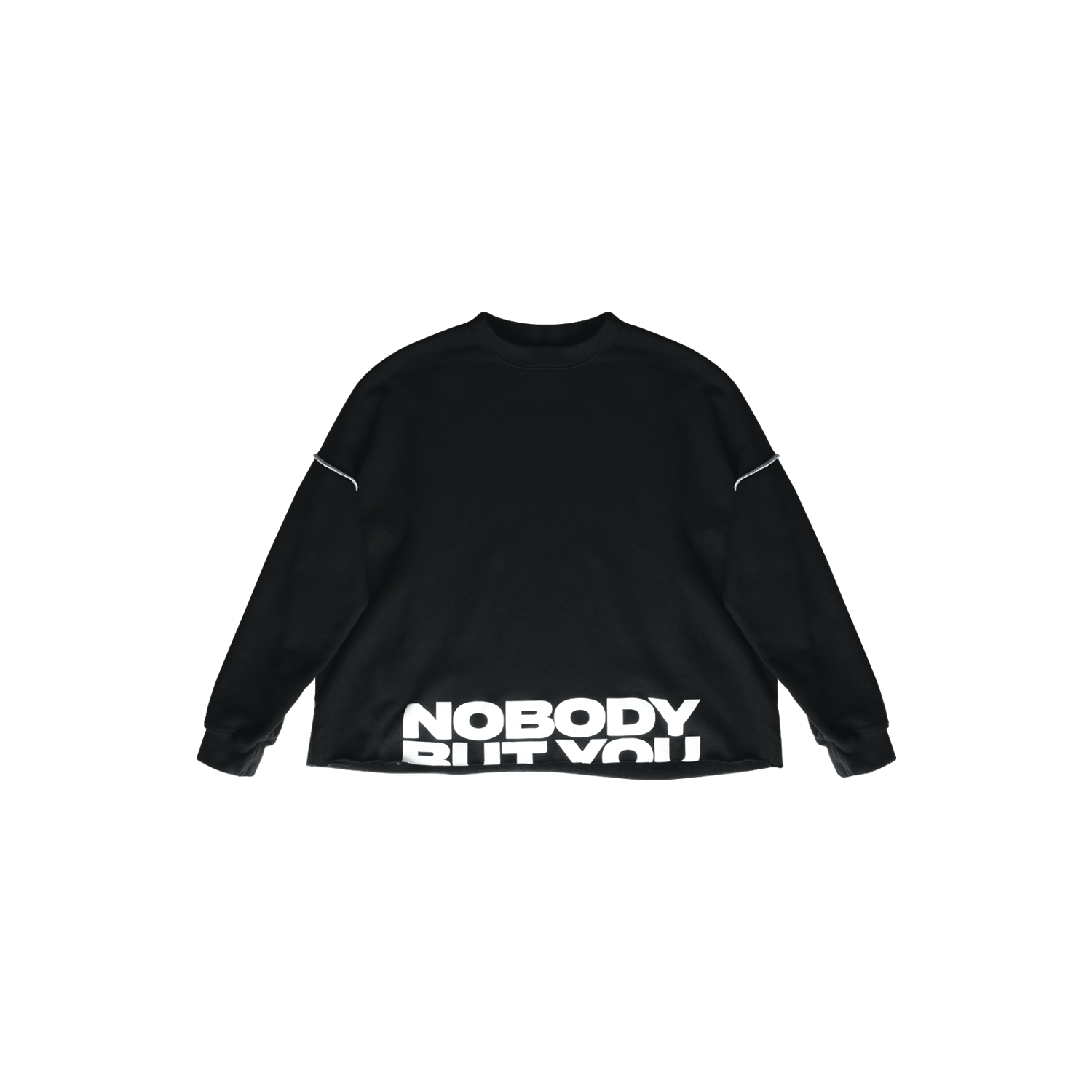NBY Oversized Crop Crewneck Sweatshirt